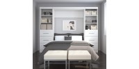 Full PUR Wall Bed with Storage 109"
